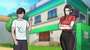 curvy teacher milf masturbates live in konoha hentai parody