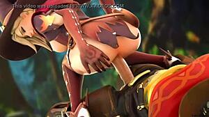 mercy bounces her ass back for that deep orgasm hit