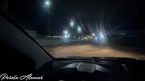 Safada Rides Big Black Cock in Public Street Car Fuck Spots