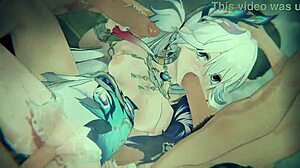 imagine yao guang from honkai star rail taking your cock deep in blowjob double penetration anal orgy 4k