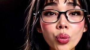 Beautiful chinese anime girls tongue out boobs tease ai animation show