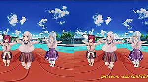 vr180 mmd 3d hololive hentai dance features noel marinelamy anime moves