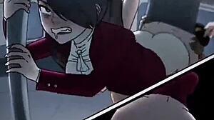 Intense derpixon hentai big ass facial pounding on train