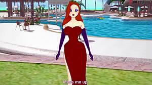 JESSICA RABBIT POUNDS POV BIKINI TITS IN FULL FANTASY RIDE!