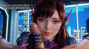 Overwatch d.va cosplay handjob pov sex uncensored hentai ai generated rules!