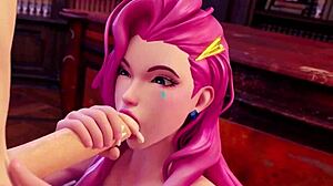 scared cutie demon girl sucks huge interracial cock then takes anal deep