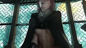 I crave Melina's creampie climax in hentai cartoon