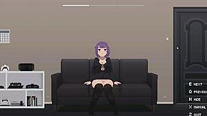 Man pounds cute hentai game girl's tight pussy in erotic reap room sex