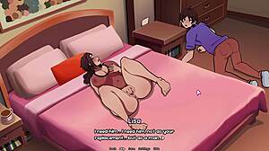 Stepmom's Curvy Big Ass Goth Body Teases in Bubbles Parody.