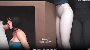 Freaky Goth Stepsis Sucks Stepbro Huge Cock Public Obsessed Lucy 06