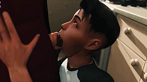 daddy's boys take double penetration in legendary 3d gay cartoon ova
