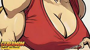 i sneak fuck this married slut housewife's huge tits pussy while her husband walks in unaware cartoon cheating bliss