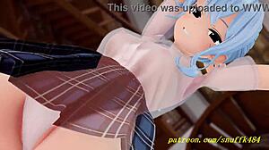 check out suisei's sexy 3d mmd dance in hololive hentai