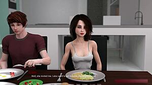 Liam and Eva's Steamy Intimate Massage in Away from Home 4 Gameplay