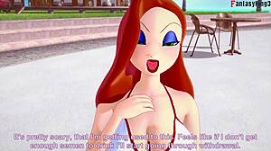 JESSICA RABBIT POUNDS POV BIKINI TITS IN FULL FANTASY RIDE!