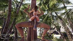 lara croft, ever wonder if that statue cock could breed you pregnant?