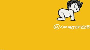 That horny gay cartoon dude strips naked and begs for it.