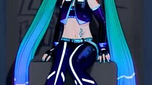 Mantis dances up to gloryhole for facial cum blast in guardians hentai twist