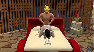 Holy shit, Hinata Hyuga's massive tits and ass get monster cock doggystyle from Naruto in their first steamy hentai fuck!