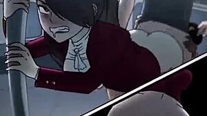 Intense derpixon hentai big ass facial pounding on train