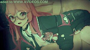 nanally's fallen boss with glasses bound for bdsm anal gangbang and squirting