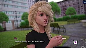 liz watches fairy closely examine xavier's throbbing nude dick up close in the awakening 9 nsfw visual novel gameplay footage