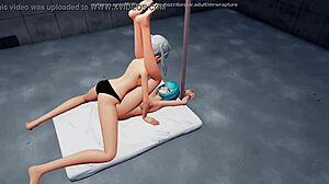 wanna see yuri bondage in the basement with choking gagging and strapon scissoring 3d mmd?