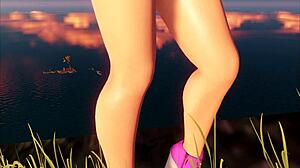 Lily Swallows Gloryhole Cocks in Her Wild Workday 3D Animation