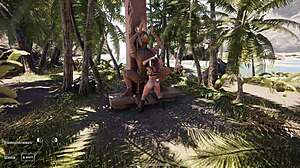 I Couldn't Resist Sitting on Stone Dick Again! Huge 3D Hentai Statue Fuck