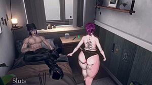 Jealous girlfriend deepthroats sloppily to fix her attitude?