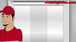 Fuck yeah, pound that gay delivery stud hard now!