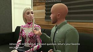 horny anya rides shemale's monster cock doggystyle to creampie! sims 4 casting couch orgasm
