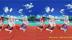 vr180 mmd 3d hololive hentai dance features noel marinelamy anime moves