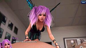 hey xavier, finger that landlady's pussy then ass fuck her hard in this visual novel