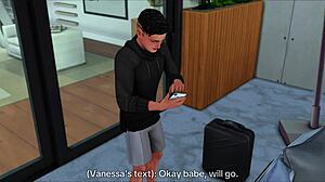 Fucking Son's Redhead Teen Girlfriend Anal Deepthroat Hardcore While He's Away