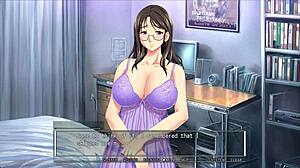 Big Boobed Milf Family Orgasm with Monster Cock! Glasses Brunette Route 9