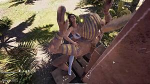 lara croft, ever wonder if that statue cock could breed you pregnant?