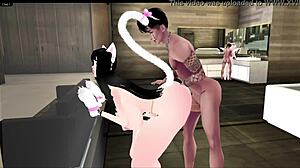 Step sister bimbo big tits ass fucked by monster cock in 3d hentai