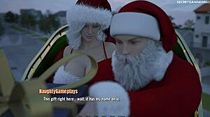 Stepson Pounds Stepmom's Big Tits on Christmas in Xenorav's 3D Game