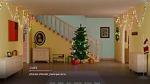 Tía drags collageno to bathroom for sneaky hardcore assfucking creampie