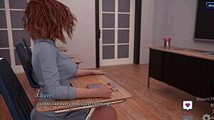 Linda’s Bra Tease and Breast Groping on Xavier in Awakening 11 Visual Novel!