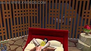 Holy shit, Hinata Hyuga's massive tits and ass get monster cock doggystyle from Naruto in their first steamy hentai fuck!