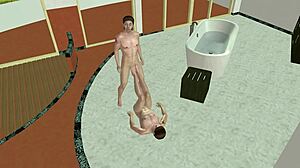 Muscular rimjob on hung buddy sparks gay footjob twist