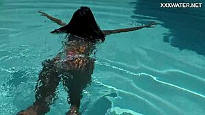 Do big ass big tits teens tease in underwater pool?