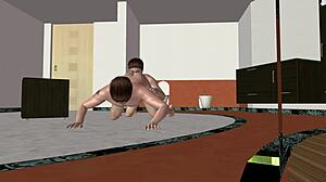 Muscular rimjob on hung buddy sparks gay footjob twist