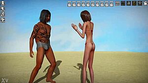 Hey, brooke's slim hot body rocks the beach animation scene big time