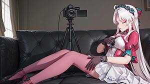 Carlotta's first time at hentai cosplay sex casting blew my mind