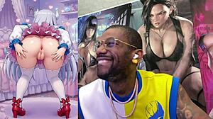 kanna's bald tight pussy twerks for big cock paizuri and deep ass fuck