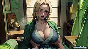 Naruto pounds Tsunade hard in Hokage's Life parody game