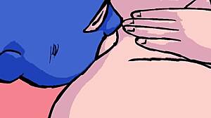 Pink Sucks Blue's Dick Before Wild Among Us Roleplay Fuck!